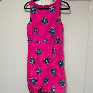 Lilly Pulitzer Pink and Blue Floral Mini Dress
